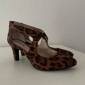 Life Stride Soft System Leopard Print Heels